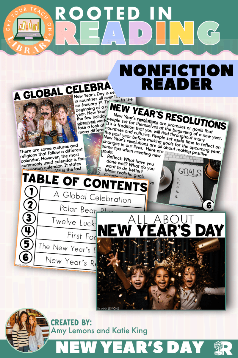 Rooted in Reading Nonfiction Reader: All About New Year's Day - Shop GYTO - Get Your Teach On