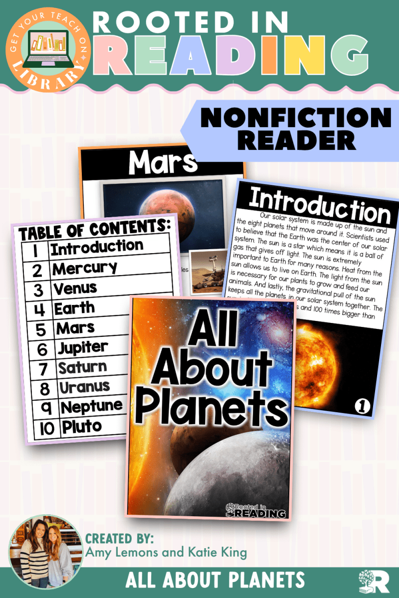 Rooted in Reading Nonfiction Reader: All About Planets - Shop GYTO - Get Your Teach On