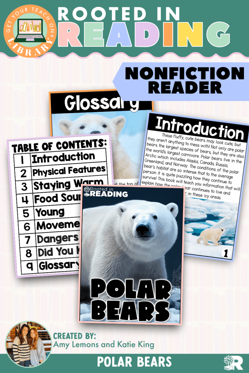 Rooted in Reading Nonfiction Reader: All About Polar Bears - Shop GYTO - Get Your Teach On