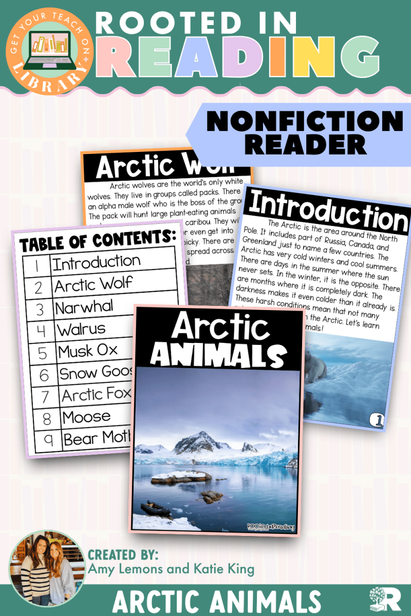 Rooted in Reading Nonfiction Reader: Arctic Animals - Shop GYTO - Get Your Teach On