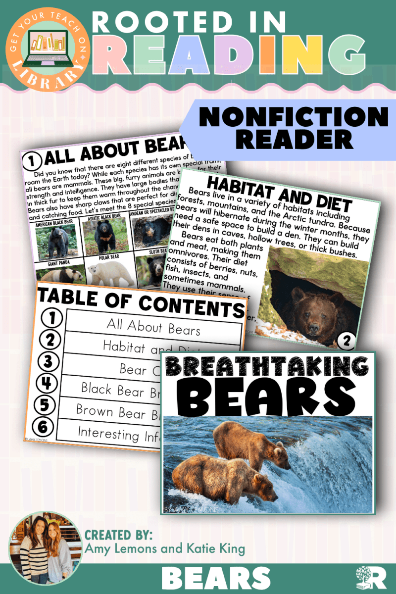 Rooted in Reading Nonfiction Reader: Breathtaking Bears - Shop GYTO - Get Your Teach On