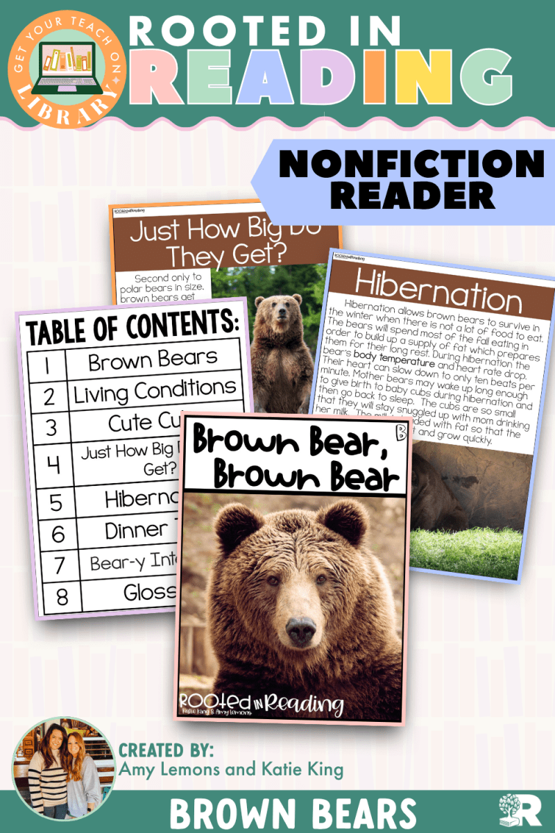 Rooted in Reading Nonfiction Reader: Brown Bear, Brown Bear - Shop GYTO - Get Your Teach On
