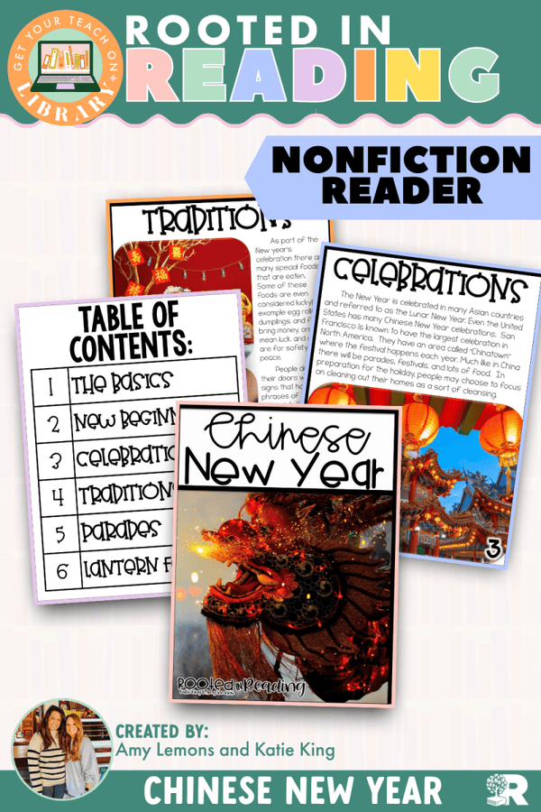 Rooted in Reading Nonfiction Reader: Chinese New Year – printable reading classroom resource by Get Your Teach On