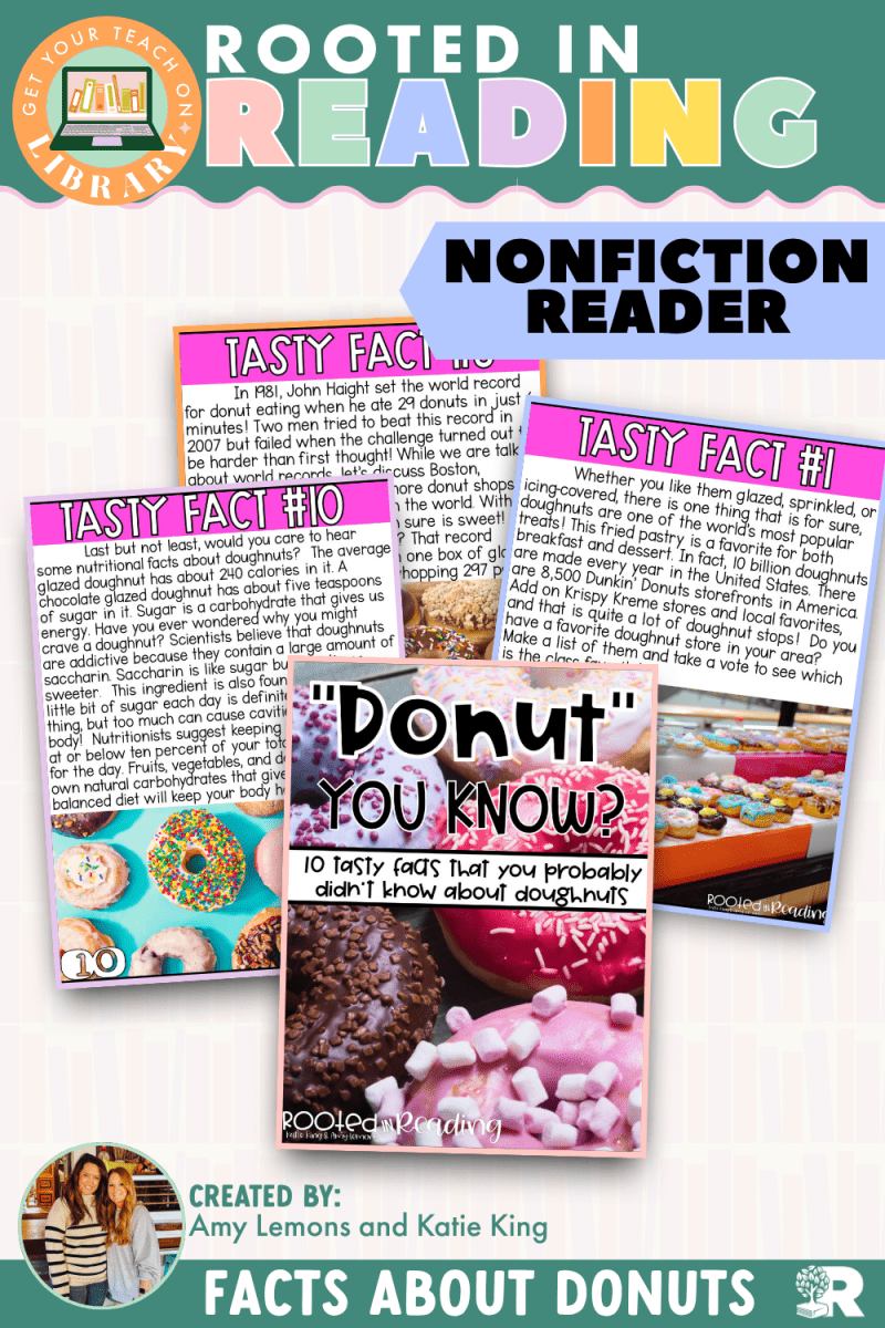 Rooted in Reading Nonfiction Reader: "Donut" You Know? - Shop GYTO - Get Your Teach On