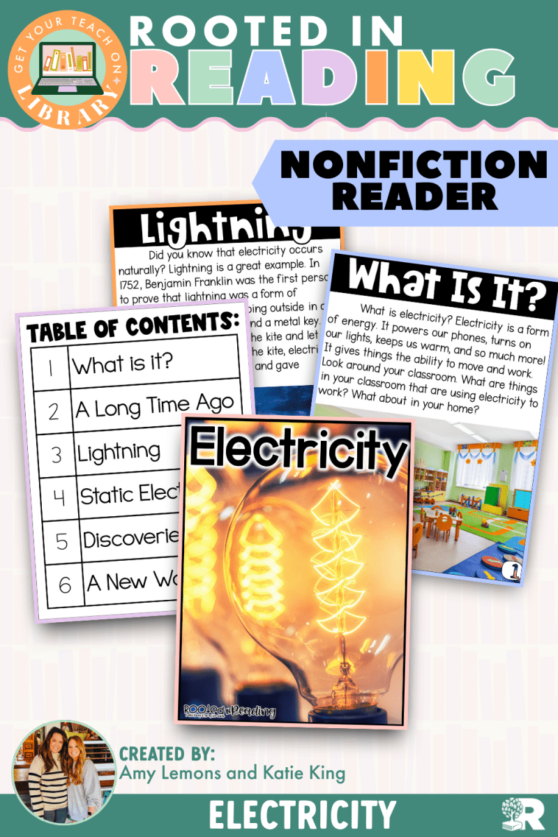 Rooted in Reading Nonfiction Reader: Electricity - Shop GYTO - Get Your Teach On