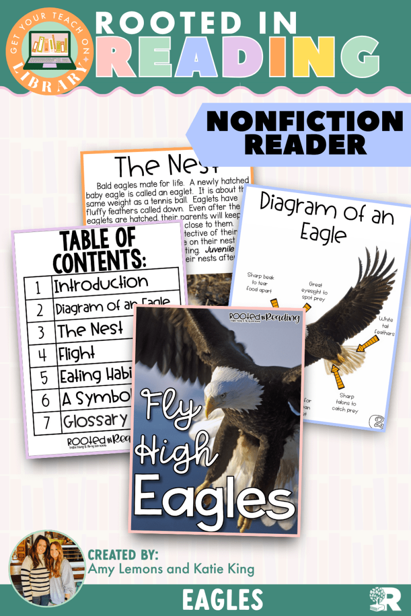 Rooted in Reading Nonfiction Reader: Fly High Eagles - Shop GYTO - Get Your Teach On
