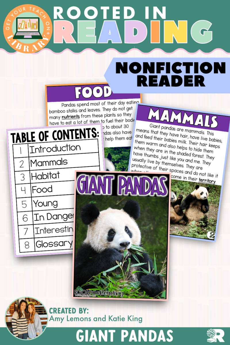 Rooted in Reading Nonfiction Reader: Giant Pandas - Shop GYTO - Get Your Teach On