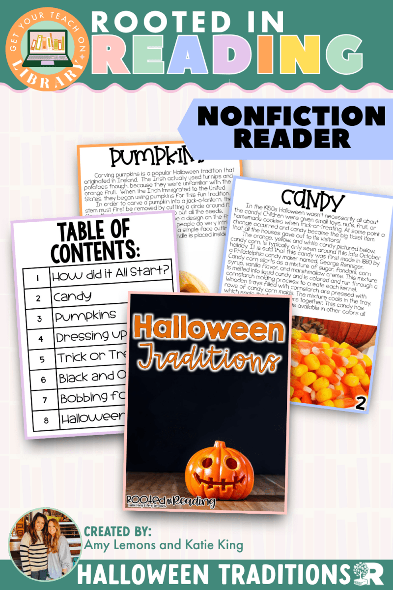 Rooted in Reading Nonfiction Reader: Halloween Traditions - Shop GYTO - Get Your Teach On