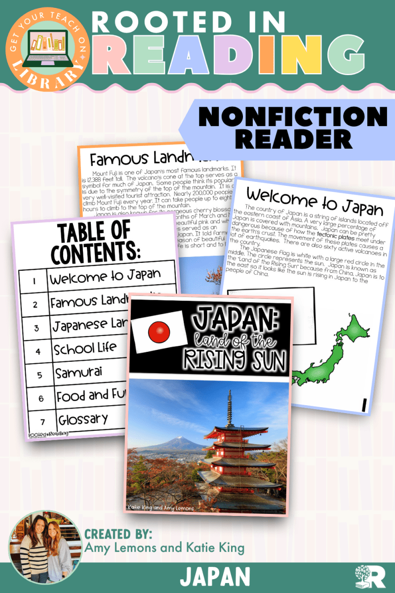 Rooted in Reading Nonfiction Reader: Japan - Shop GYTO - Get Your Teach On