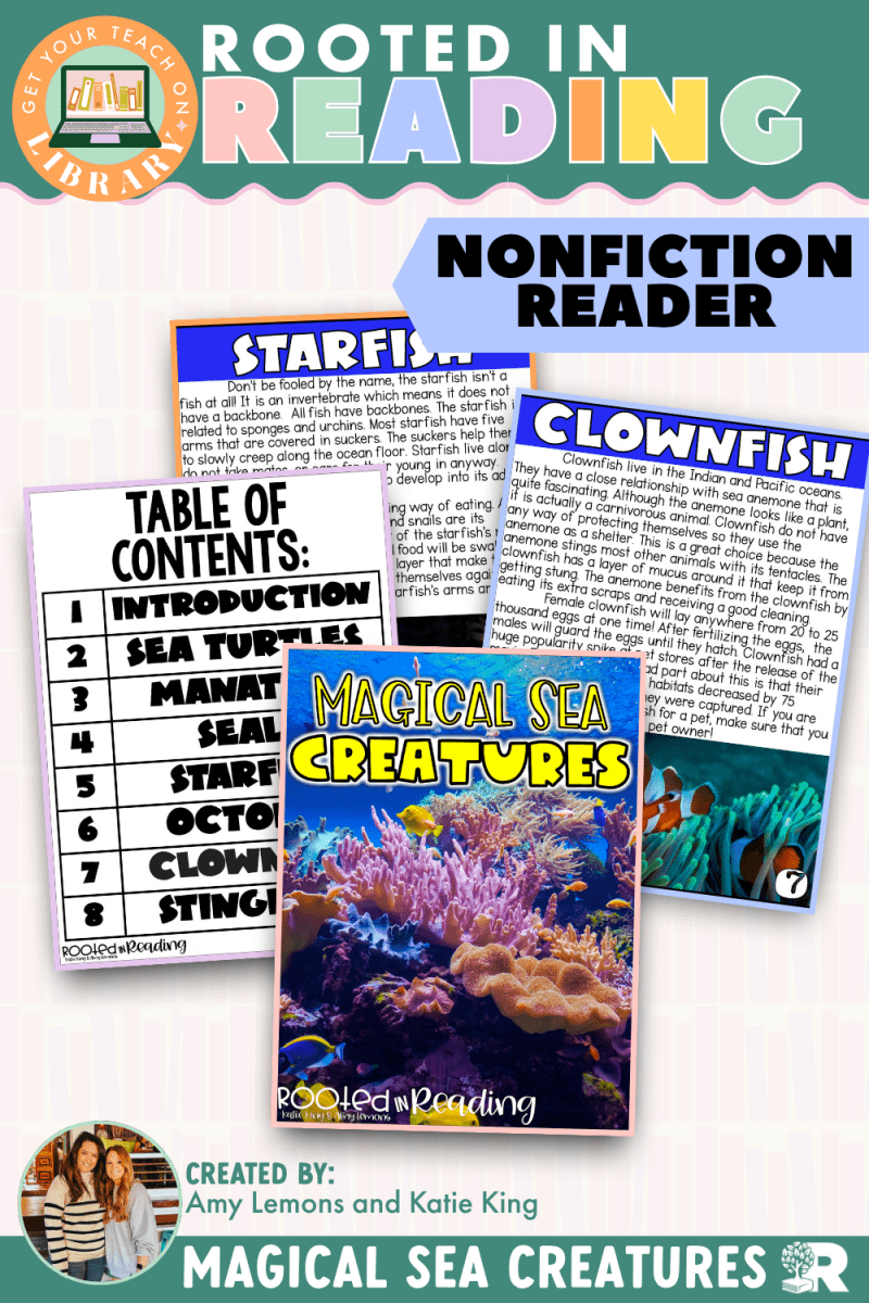 Rooted in Reading Nonfiction Reader: Magical Sea Creatures - Shop GYTO - Get Your Teach On