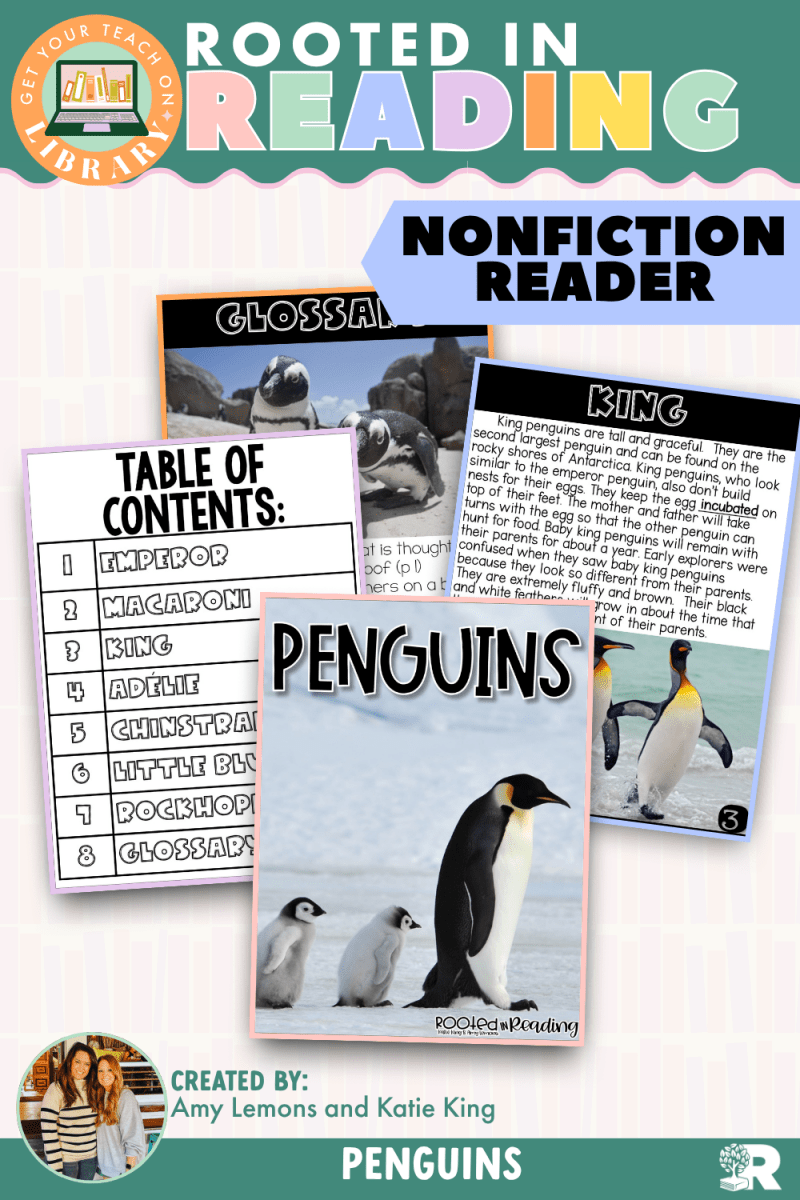 Rooted in Reading Nonfiction Reader: Penguins - Shop GYTO - Get Your Teach On