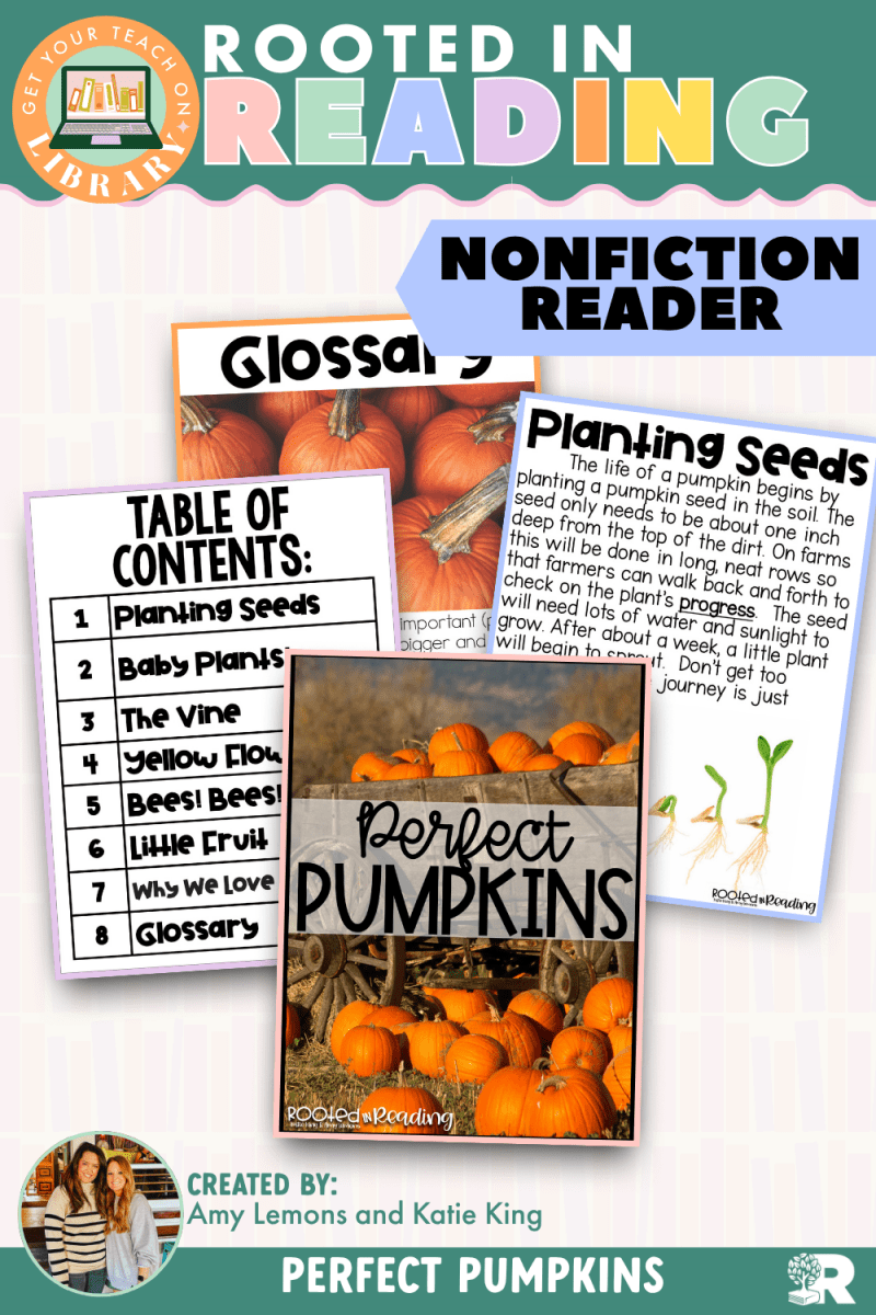 Rooted in Reading Nonfiction Reader: Perfect Pumpkins - Shop GYTO - Get Your Teach On