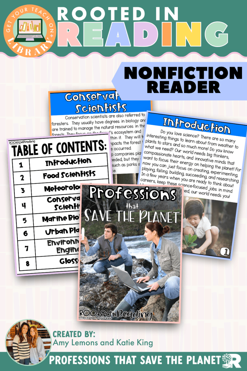 Rooted in Reading Nonfiction Reader: Professions That Save the Planet - Shop GYTO - Get Your Teach On