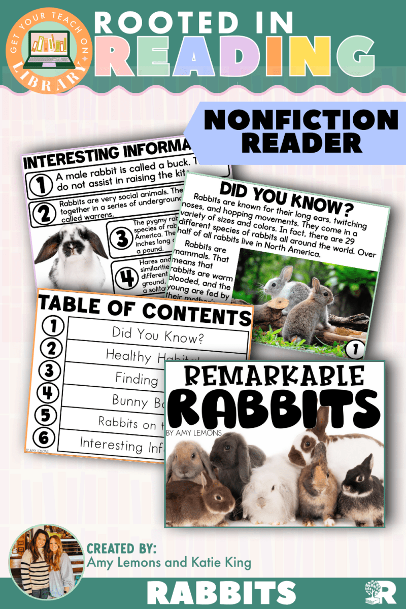 Rooted in Reading Nonfiction Reader: Remarkable Rabbits - Shop GYTO - Get Your Teach On