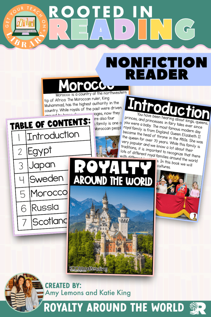Rooted in Reading Nonfiction Reader: Royalty Around the World - Shop GYTO - Get Your Teach On