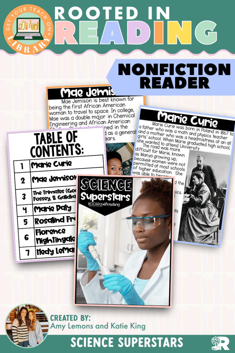 Rooted in Reading Nonfiction Reader: Science Superstars - Shop GYTO - Get Your Teach On