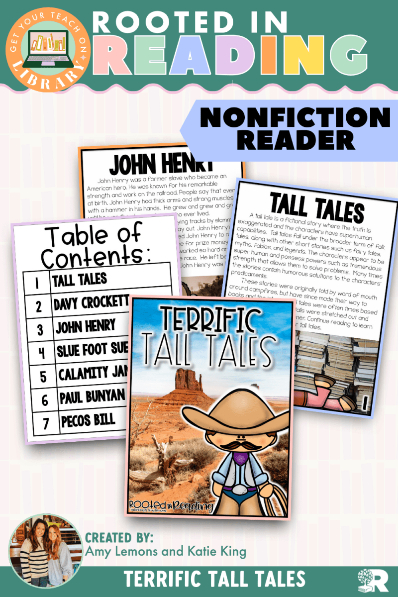 Rooted in Reading Nonfiction Reader: Terrific Tall Tales - Shop GYTO - Get Your Teach On