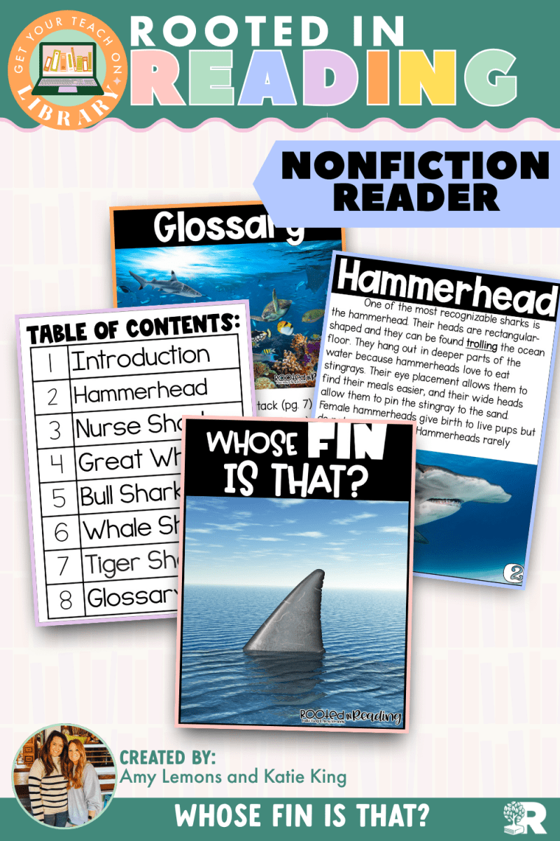 Rooted in Reading Nonfiction Reader: Whose Fin is That? - Shop GYTO - Get Your Teach On