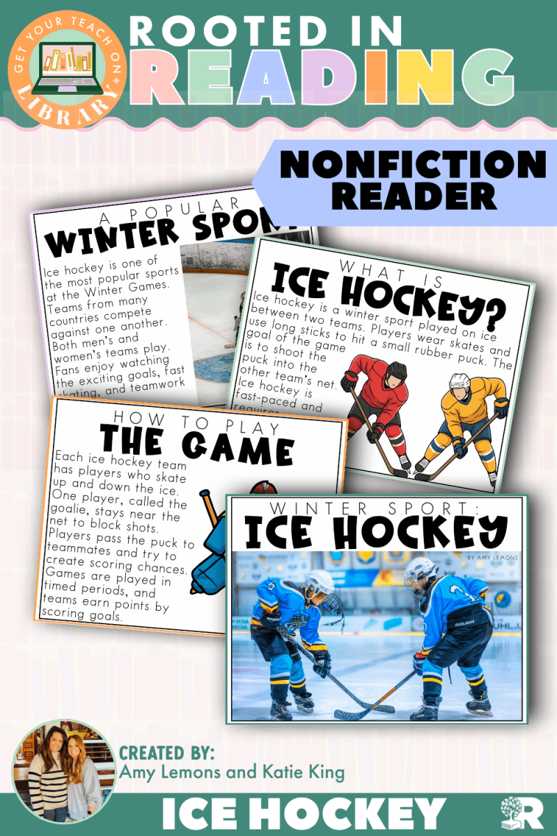 Rooted in Reading Nonfiction Reader: Winter Sport: Hockey - Shop GYTO - Get Your Teach On