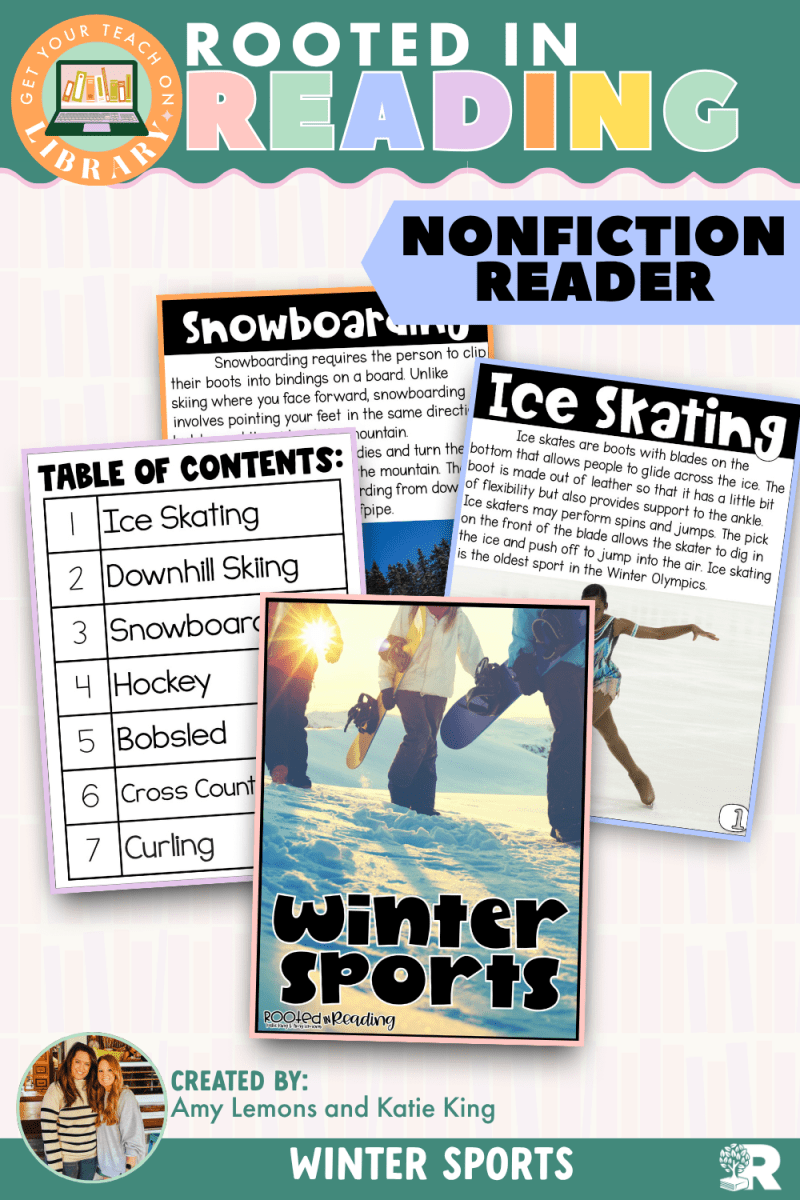 Rooted in Reading Nonfiction Reader: Winter Sports - Shop GYTO - Get Your Teach On