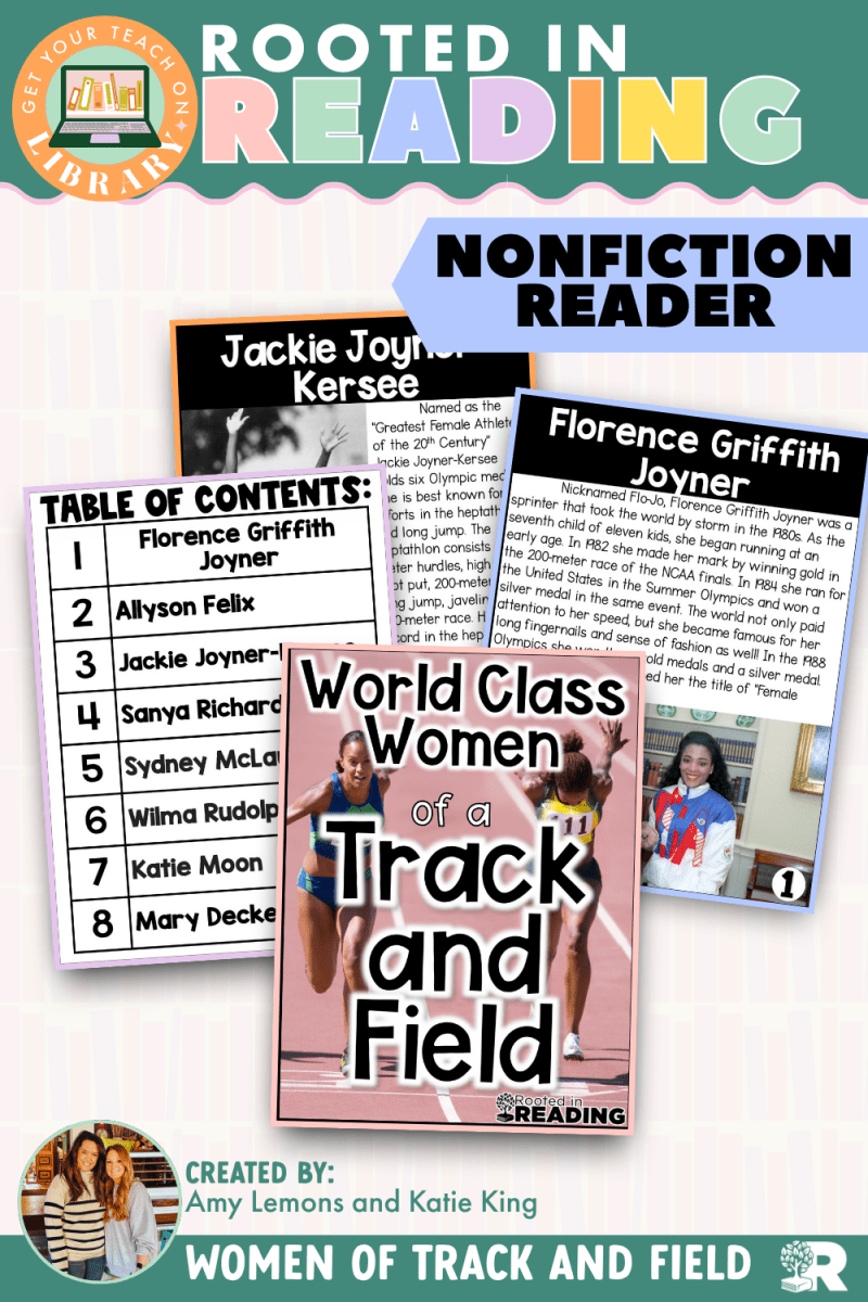 Rooted in Reading Nonfiction Reader: World Class Women of Track and Field - Shop GYTO - Get Your Teach On