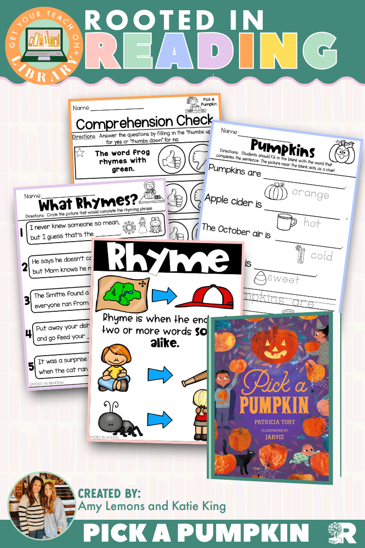 Rooted in Reading: Pick a Pumpkin | Reading Comprehension Activities for Rhyme and Rhythm - Shop GYTO - Get Your Teach On