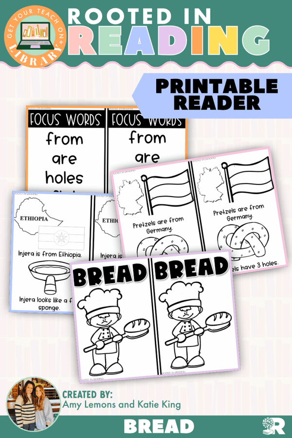 Rooted in Reading Printable Nonfiction Reader: Bread – reading resource for grades K–1 by Get Your Teach On