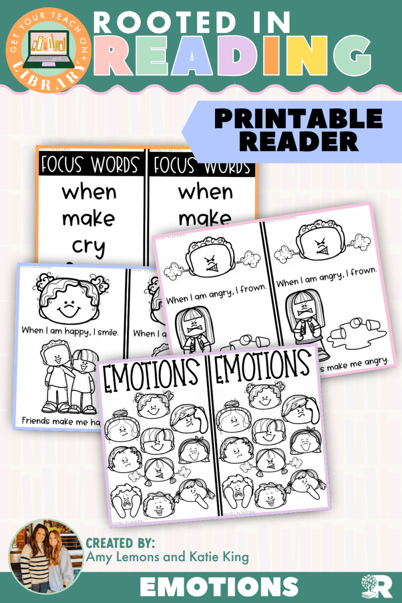 Rooted in Reading Printable Nonfiction Reader: Emotions - Shop GYTO - Get Your Teach On