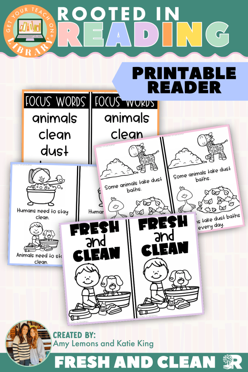 Rooted in Reading Printable Nonfiction Reader: Fresh and Clean - Shop GYTO - Get Your Teach On