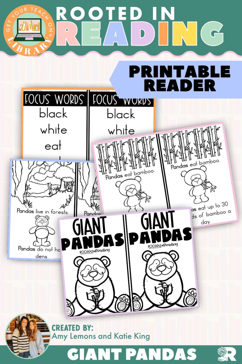 Rooted in Reading Printable Nonfiction Reader: Giant Pandas - Shop GYTO - Get Your Teach On