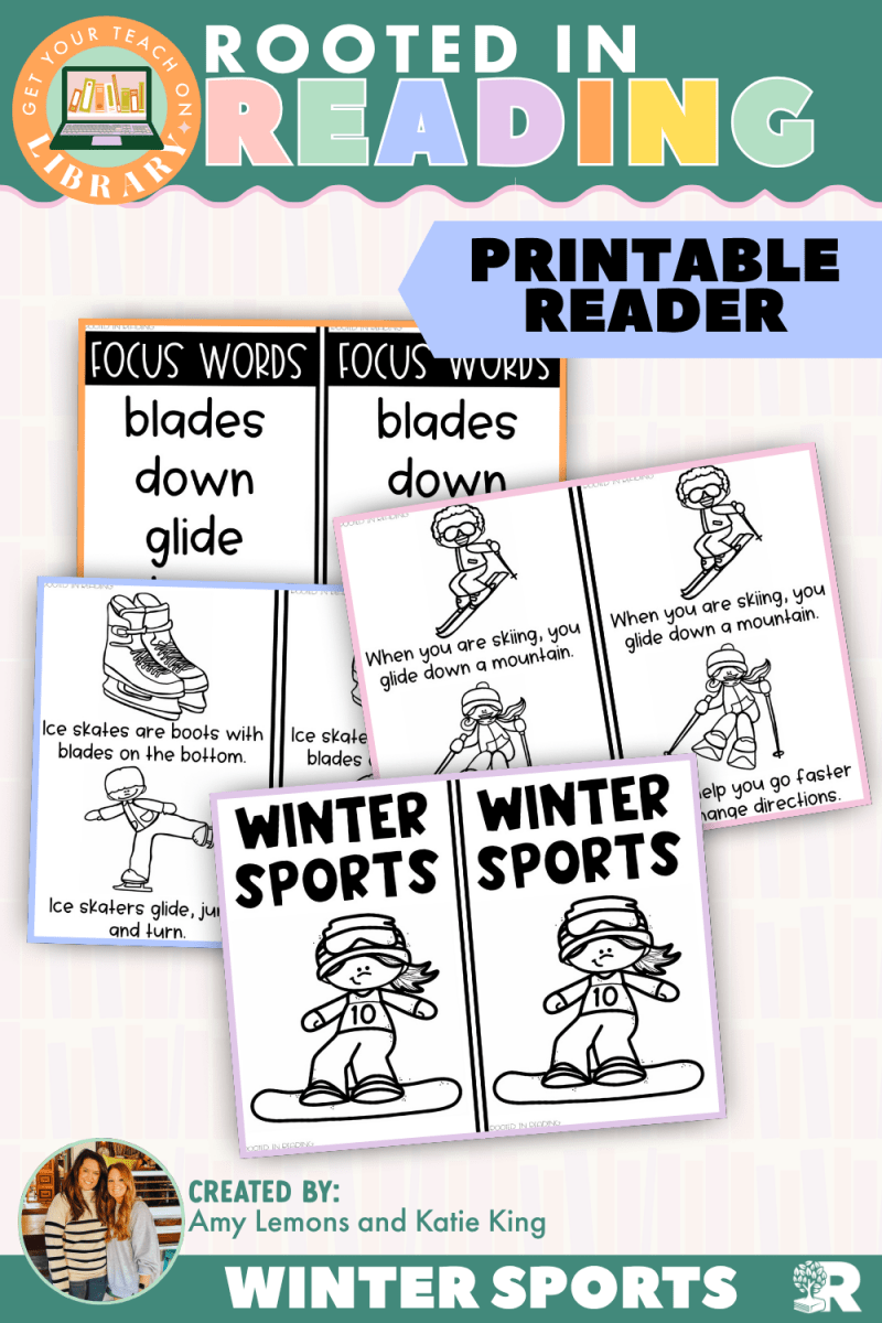 Rooted in Reading Printable Nonfiction Reader: Winter Sports - Shop GYTO - Get Your Teach On