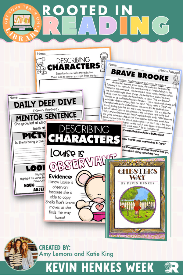 Rooted in Reading: Sheila Rae the Brave & Chester's Way read aloud activities for character traits by Get Your Teach On