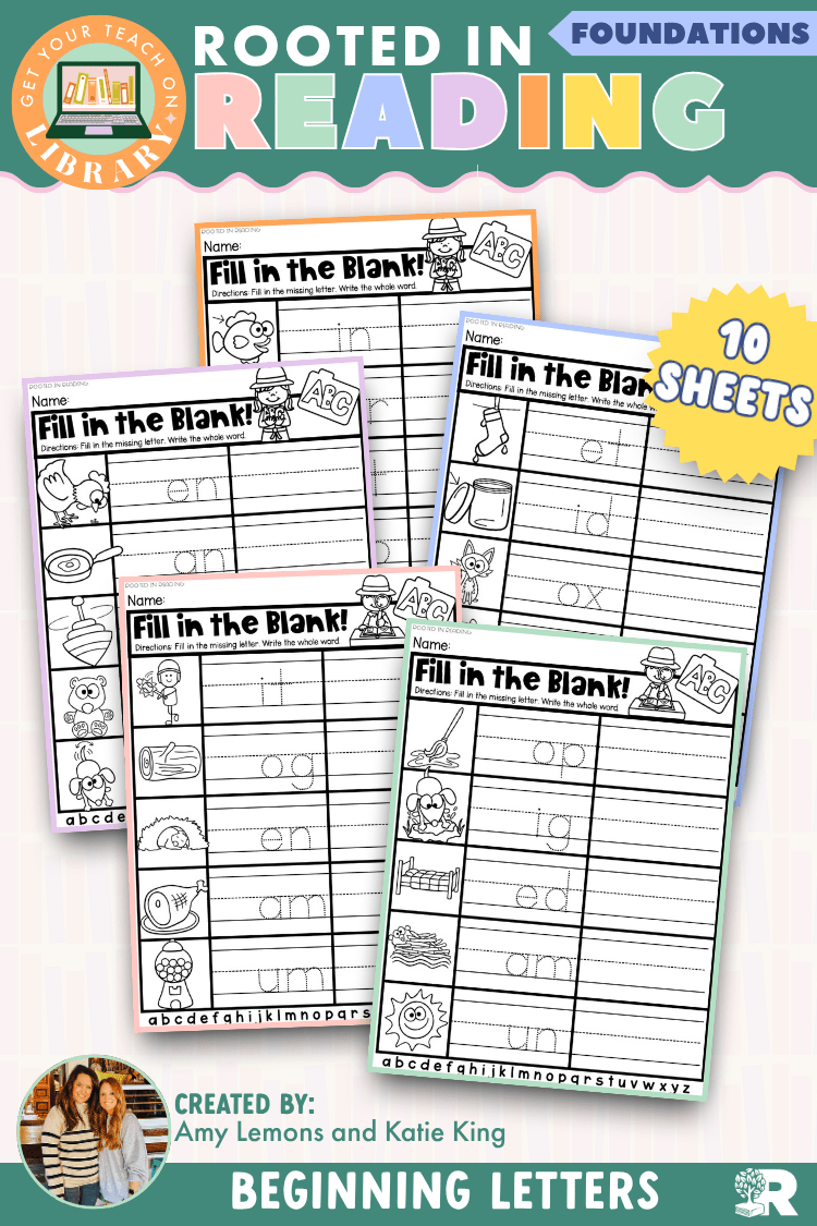 Rooted in Reading | Supplemental Phonics Activities for Beginning Letters and Sounds - Shop GYTO - Get Your Teach On