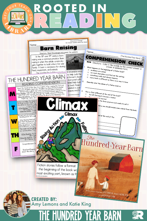 Rooted in Reading: The Hundred Year Barn | Reading Comprehension Activities for Story Structure and Retelling - Shop GYTO - Get Your Teach On