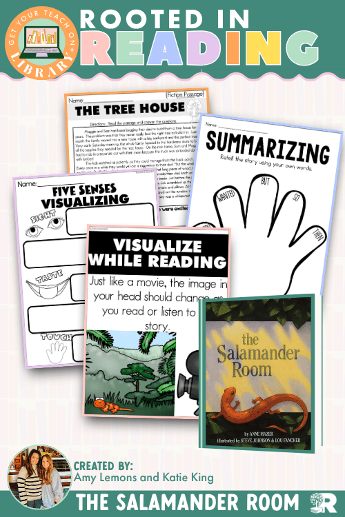 Rooted in Reading: The Salamander Room | Reading Comprehension Activities for Mental Images and Writing a Summary - Shop GYTO - Get Your Teach On