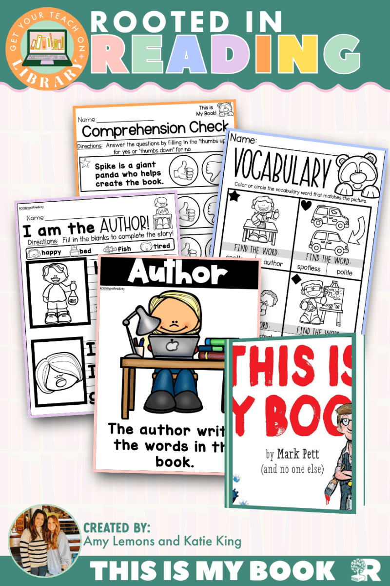 Rooted in Reading: This is My Book Read Aloud Activities | Reading Comprehension for Book Roles - Shop GYTO - Get Your Teach On