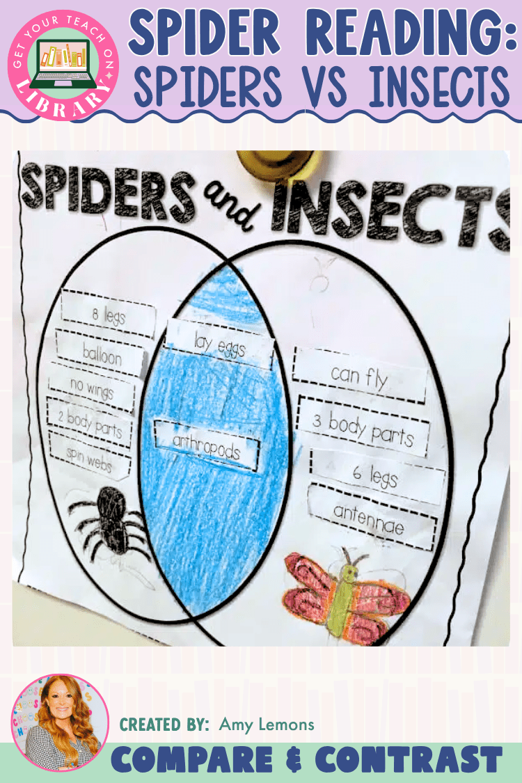 Spiders vs. Insects Compare and Contrast Activity - Shop GYTO - Get Your Teach On
