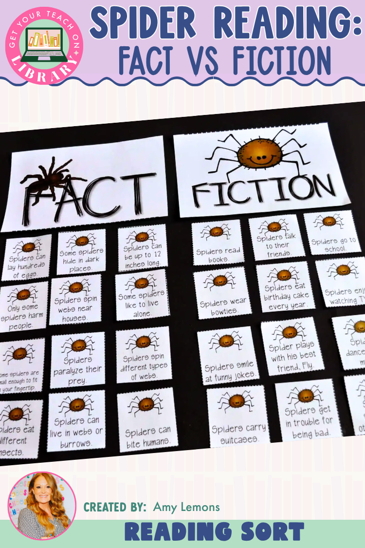 Spider Fact vs. Fiction Reading Sort
