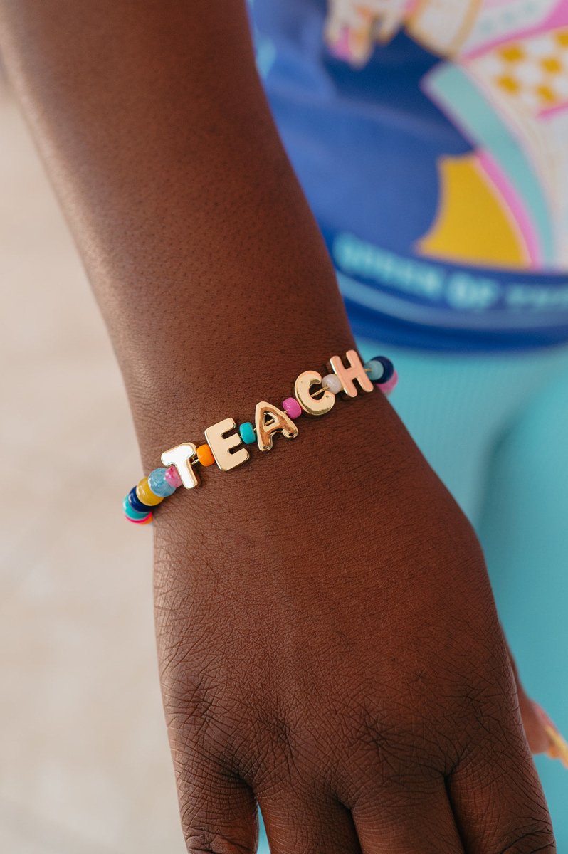 Teach Beaded Bracelet - Shop GYTO - Get Your Teach On