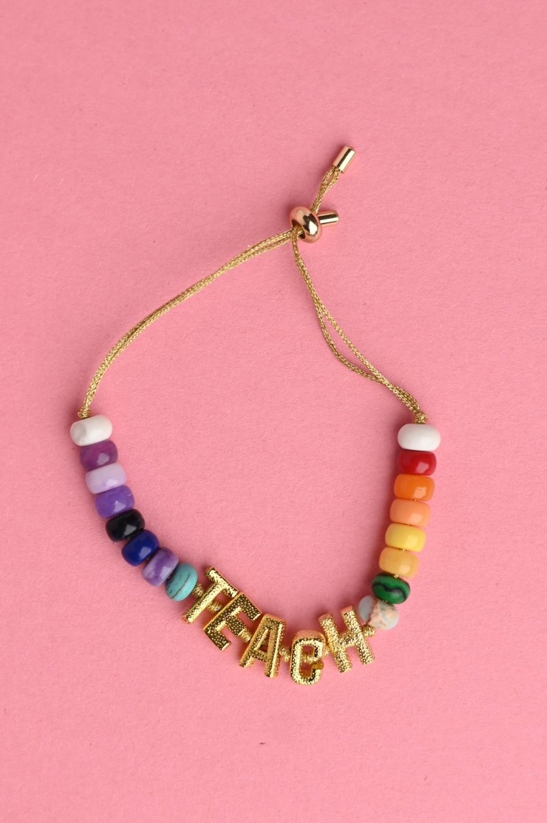 Teach Beaded Bracelet - GYTO Collective - Get Your Teach On
