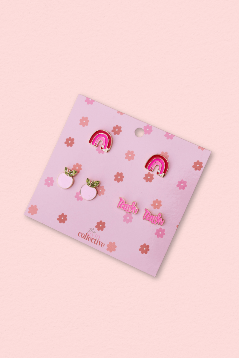 Teacher Stud Earring Set - Shop GYTO - Get Your Teach On