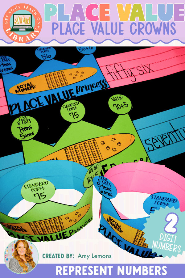 Two-Digit Place Value Party Activity: Place Value Crowns – math resource by Amy Lemons and Get Your Teach On