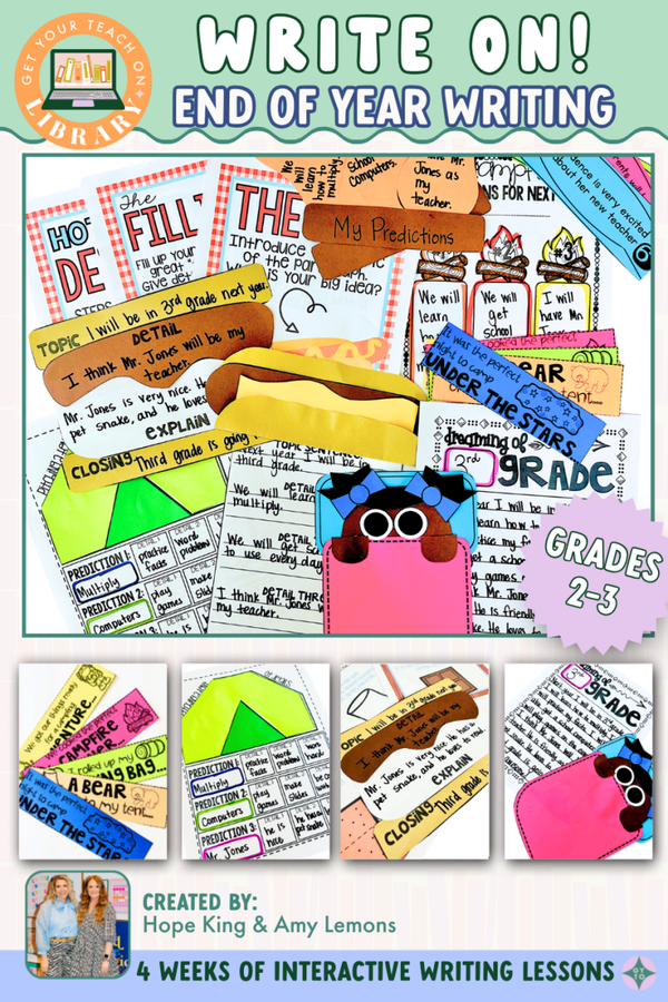 Write On! End of Year Descriptive Writing Unit – printable writing resource by Hope King, Amy Lemons and Get Your Teach On