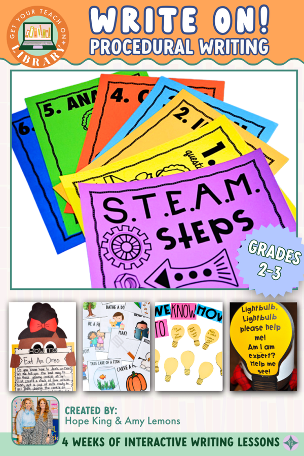 Write On! How-To & Procedural Writing Unit – printable writing resource by Hope King, Amy Lemons and Get Your Teach On