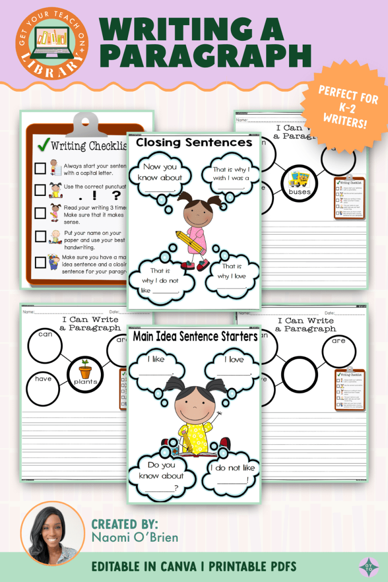 Writing a Paragraph - Shop GYTO - Get Your Teach On