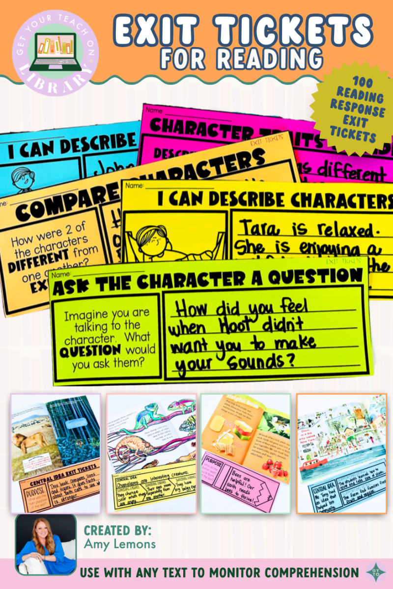 100 Reading Exit Tickets to Use With Any Text | Reading Comprehension Printables - Shop GYTO - Get Your Teach On