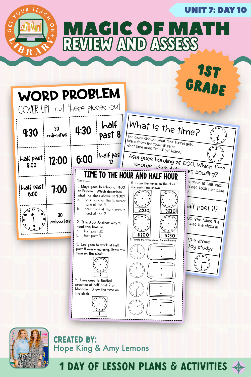 1st Grade Magic of Math: Unit 7 Day 10 Review and Assess