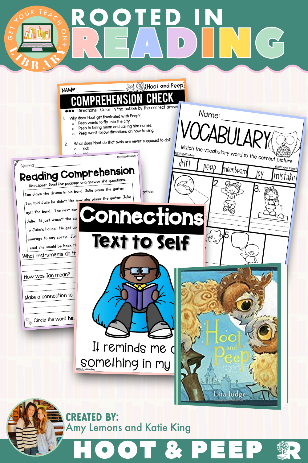 Rooted in Reading: Hoot and Peep Read Aloud Activities | Reading Comprehension for Making Connections