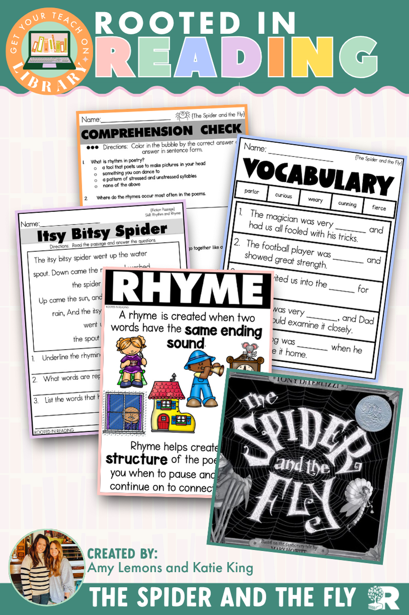 Rooted in Reading: The Spider and the Fly Read Aloud Activities | Reading Comprehension for Poetry