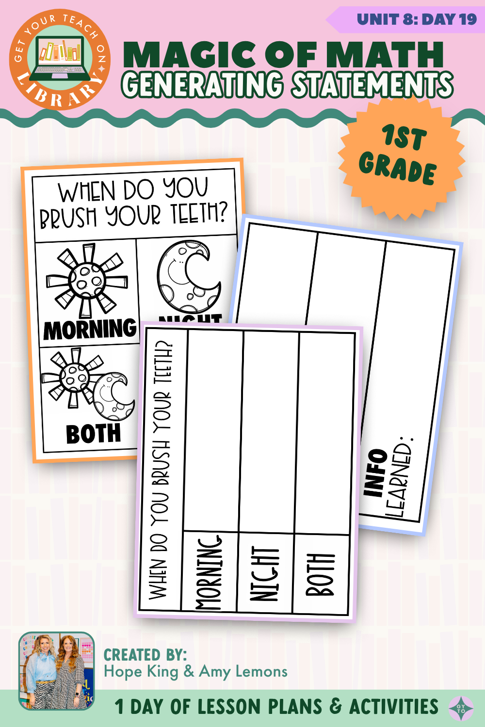1st Grade Magic of Math: Unit 8 Day 19 Generating Statements